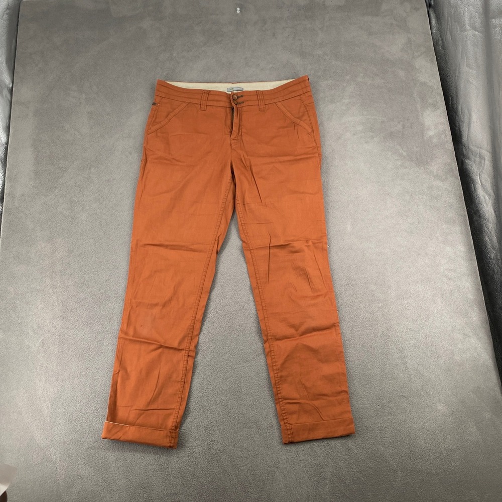 Horny Toad Womens Size 10 Rust Orange Chino Straight Leg Pants Outdoor Casual